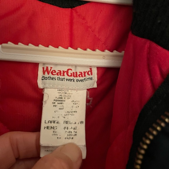 WearGuard Red and Navy insulated coveralls Large - Picture 5 of 14